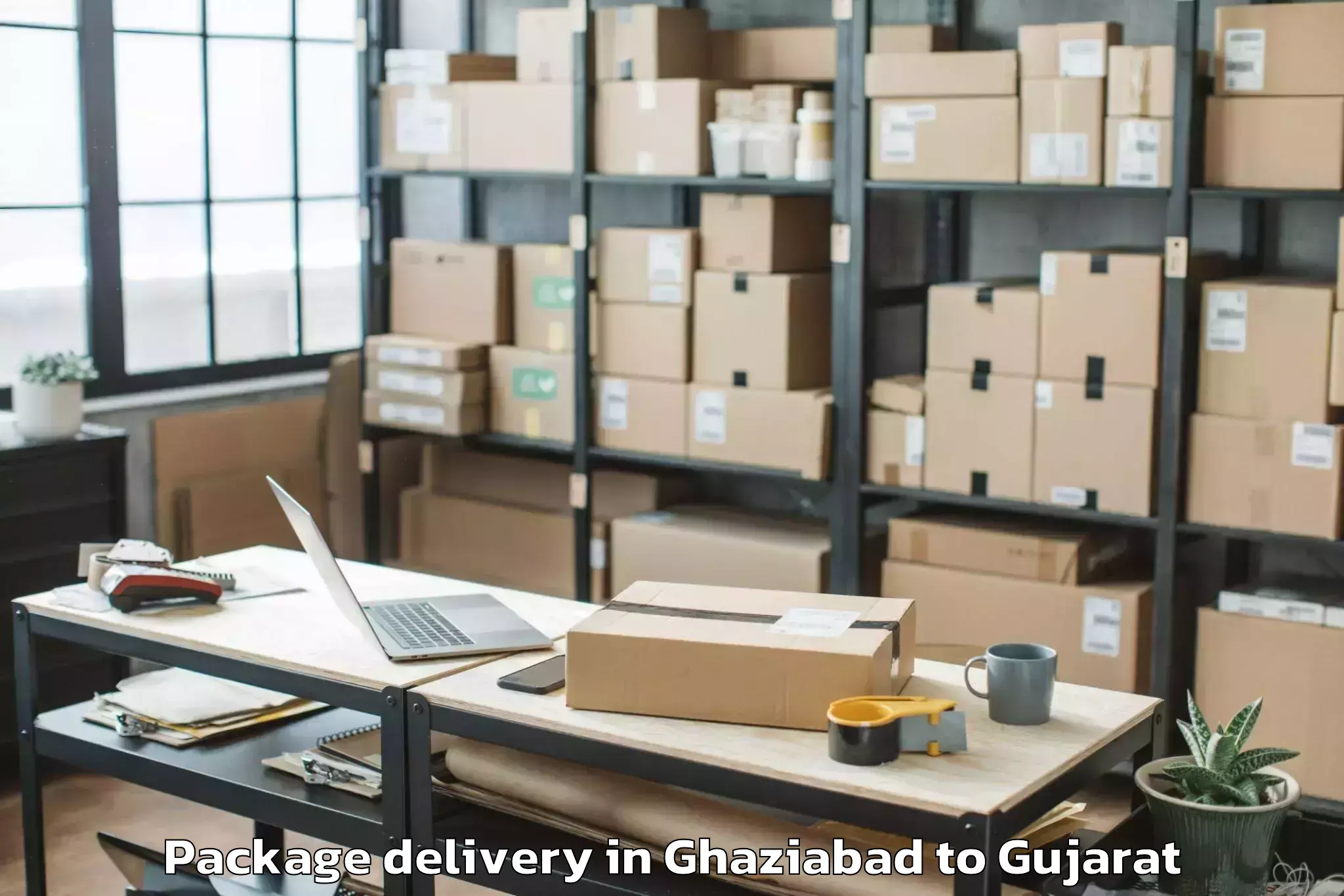 Easy Ghaziabad to Sardar Patel University Vallab Package Delivery Booking